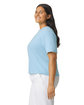 Comfort Colors Ladies' Heavyweight Cropped T-Shirt CHAMBRAY ModelSide