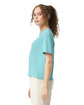 Comfort Colors Ladies' Heavyweight Cropped T-Shirt CHALKY MINT ModelSide