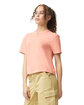 Comfort Colors Ladies' Heavyweight Cropped T-Shirt PEACHY ModelSide