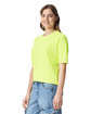 Comfort Colors Ladies' Heavyweight Cropped T-Shirt NEON LEMON ModelSide