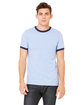 Bella + Canvas Men's Jersey Short-Sleeve Ringer T-Shirt  