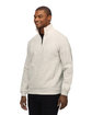 Threadfast Unisex Ultimate Fleece Quarter-Zip Sweatshirt OATMEAL HEATHER ModelQrt