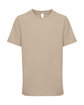 Next Level Apparel Youth Boys Cotton Crew TAN OFFront