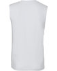 Bella + Canvas Unisex Jersey Muscle Tank WHITE OFBack