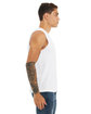 Bella + Canvas Unisex Jersey Muscle Tank WHITE ModelSide