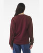 Bella + Canvas Unisex 6oz Heavyweight Long-Sleeve T-Shirt MAROON ModelBack