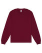 Bella + Canvas Unisex 6oz Heavyweight Long-Sleeve T-Shirt MAROON FlatFront