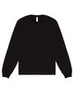 Bella + Canvas Unisex 6oz Heavyweight Long-Sleeve T-Shirt BLACK FlatFront