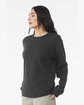 Bella + Canvas Unisex 6oz Heavyweight Long-Sleeve T-Shirt DARK GREY ModelSide