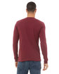 Bella + Canvas Unisex Triblend Long-Sleeve T-Shirt MAROON TRIBLEND ModelBack