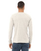 Bella + Canvas Unisex Triblend Long-Sleeve T-Shirt OATMEAL TRIBLEND ModelBack