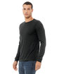 Bella + Canvas Unisex Triblend Long-Sleeve T-Shirt CHRC BLK TRIBLND ModelQrt