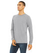 Bella + Canvas Unisex Triblend Long-Sleeve T-Shirt ATH GREY TRIBLND ModelQrt