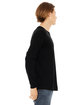 Bella + Canvas Unisex Triblend Long-Sleeve T-Shirt SOLID BLK TRBLND ModelSide