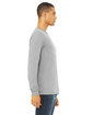 Bella + Canvas Unisex Triblend Long-Sleeve T-Shirt ATH GREY TRIBLND ModelSide