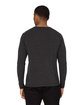 Threadfast Unisex Impact Long-Sleeve T-Shirt BLACK HEATHER ModelBack