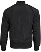 Threadfast Unisex Bomber Jacket BLACK OFBack