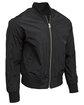 Threadfast Unisex Bomber Jacket BLACK OFQrt