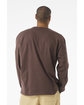 Bella + Canvas Unisex 7.5 oz Heavyweight Long Sleeve T-Shirt COCOA ModelBack