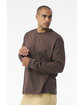 Bella + Canvas Unisex 7.5 oz Heavyweight Long Sleeve T-Shirt COCOA ModelSide