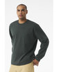 Bella + Canvas Unisex 7.5 oz Heavyweight Long Sleeve T-Shirt HUNTER GREEN ModelSide