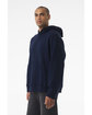 Bella + Canvas Unisex 10oz Hooded Pullover NAVY ModelSide