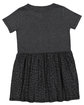 Rabbit Skins Toddler Fine Jersey Dress VIN SMK/ BLK LPR ModelBack