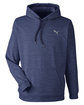 Puma Golf Men's Cloudspun Progress Hooded Sweatshirt NAVY BLAZER HTHR OFFront