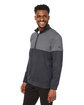 Puma Golf Men's Cloudspun Warm Up Quarter-Zip PMA BLK/ QUT SHD ModelQrt