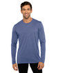 Next Level Apparel Men's Triblend Long-Sleeve Crew  