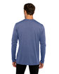 Next Level Apparel Men's Triblend Long-Sleeve Crew VINTAGE ROYAL ModelBack