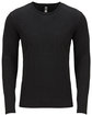 Next Level Apparel Men's Triblend Long-Sleeve Crew  FlatFront