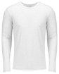 Next Level Apparel Men's Triblend Long-Sleeve Crew HEATHER WHITE OFFront