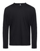 Next Level Apparel Men's Triblend Long-Sleeve Crew BLACK OFFront