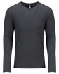 Next Level Apparel Men's Triblend Long-Sleeve Crew VINTAGE NAVY OFFront