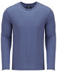 Next Level Apparel Men's Triblend Long-Sleeve Crew VINTAGE ROYAL OFFront