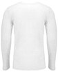 Next Level Apparel Men's Triblend Long-Sleeve Crew HEATHER WHITE OFBack