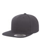 YP Classics Adult Flat Visor ClassicSnapback Cap DARK GREY ModelQrt