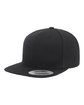 YP Classics Adult Flat Visor ClassicSnapback Cap BLACK ModelQrt