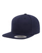 YP Classics Adult Flat Visor ClassicSnapback Cap NAVY ModelQrt