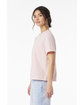 Bella + Canvas Ladies' 6oz Heavyweight T-Shirt SOFT PINK ModelSide