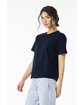 Bella + Canvas Ladies' 6oz Heavyweight T-Shirt NAVY ModelSide