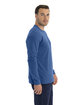 Next Level Apparel Unisex CVC Long-Sleeve T-Shirt HEATHER COOL BLU ModelSide