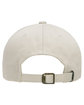 Yupoong Adult Low-Profile Cotton Twill Dad Cap STONE ModelBack