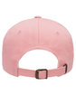 Yupoong Adult Low-Profile Cotton Twill Dad Cap PINK ModelBack