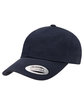 Yupoong Adult Low-Profile Cotton Twill Dad Cap NAVY ModelQrt