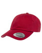 Yupoong Adult Low-Profile Cotton Twill Dad Cap CRANBERRY ModelQrt
