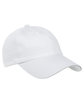Yupoong Adult Low-Profile Cotton Twill Dad Cap WHITE ModelSide