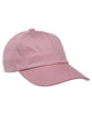 Yupoong Adult Low-Profile Cotton Twill Dad Cap PINK ModelSide