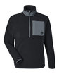 Puma Golf Men's Fleece Quarter-Zip PMA BLK/ SLT SKY OFFront